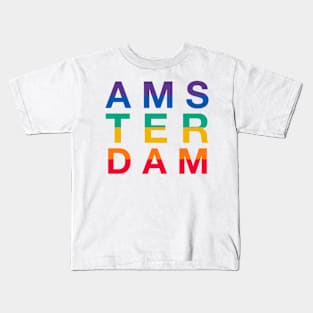 Amsterdam is like a rainbow Kids T-Shirt